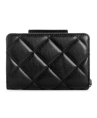 Nine West Women's SLG French Designer Mirabella Frech Wallet with snap Holder and Zipper Compartment, All with Card and Money Designed in Soft Diamond Quilt with Interior Organization and Branding3