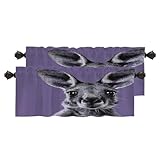 Matériau : la cantonnière est composée de 2 couches de tissu polyester de haute qualité avec une couche d'ombrage noire au milieu. Le motif d'impression laser haute définition est vivant, vif. En raison de la couche d'ombrage noire au milieu du rideau, la teinte générale est légèrement grise.