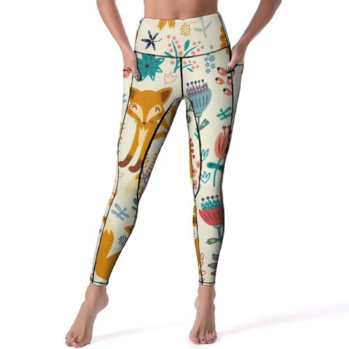 Legging femmes Fleur De Renard pantalon de sport yoga taille haute taille S