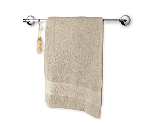 Toalla de baño grande monocolor, 90 x 140 cm. 100% algodón con rizo procedente de Portugal (nogal) Cover