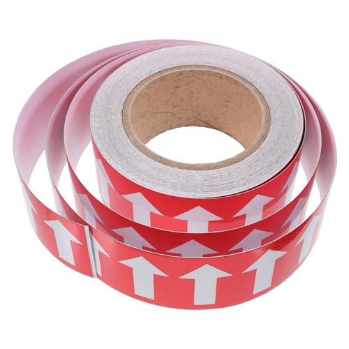 Autocollants fléchés de marquage pour tuyaux d'huile Mobestech rouge