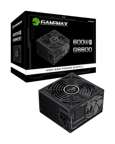 Fonte Gamemax Gs600 600w 80 Plus White Pfc Ativo Preta