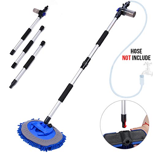 MEEJIE Flow-Thru Car Wash Brush - Car Accessories for Truck Washing Car Wash Equipment - Dust Mops for Floor Cleaning with 53.1