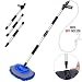 MEEJIE Flow-Thru Car Wash Brush - Car Accessories for Truck Washing Car Wash Equipment - Dust Mops for Floor Cleaning with 53.1" Poles Water Flow Removable Head Replacement (Flow-Thru pipe+mop)