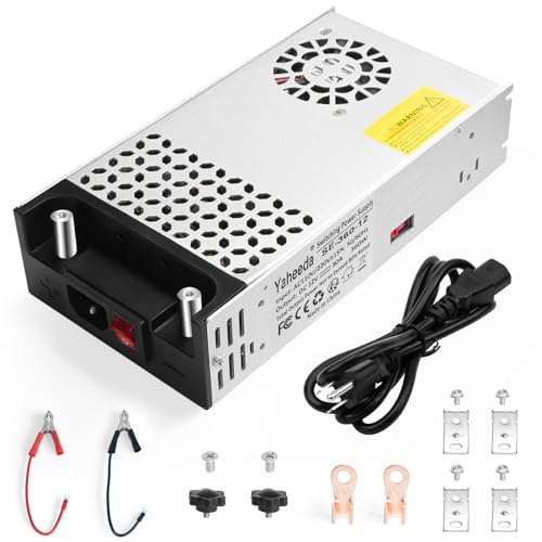 New Version Converter, 110V AC to 12V DC Converter Power Supply 12V 360W 30A DC Switch Transformer for RV,Pump,LED Strip, LCD Monitor (12V 360W)