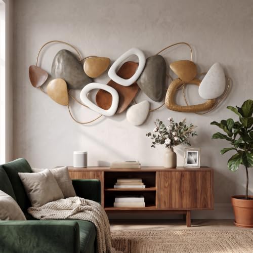 Tevqemi Large 3D Metal Wall Decor, Nature-Inspired Design