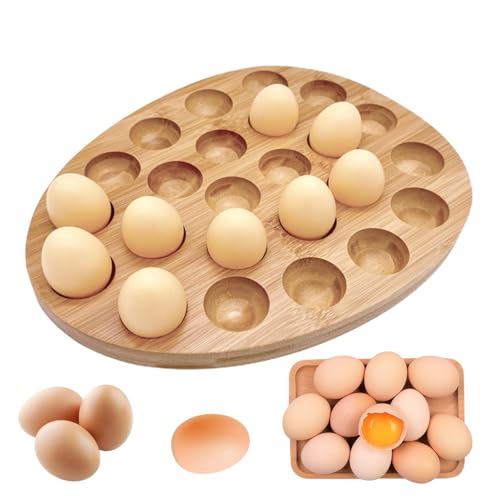 Tabla de huevos de madera rústica para tus aperitivos y charcutería 8