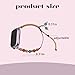 Yreamont Drawstring Watch Strap with Beads, Vintage Smart Watch Bands for Women Men Adjustable 20mm Watchbands for Summer Thin Watch Band Bracelet for Women Men Fashionable Accessories for Watch