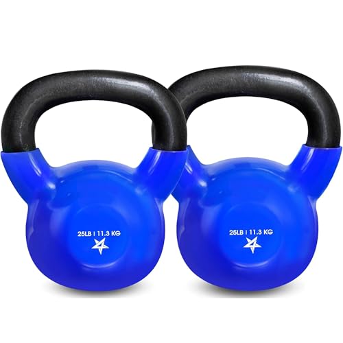 Kettlebells en fonte 11,3 kg protégeant les sols pour exercices de poids d'haltères