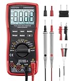 AstroAI Digital Multimeter TRMS 6000 Counts Volt Meter Ohmmeter Auto-Ranging Tester; Accurately Measures Voltage Current Resistance Diodes Continuity Duty-Cycle Capacitance Temperature, Black