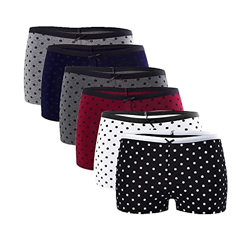 Libella® Pack de 6,Bragas Mujer Pantalones Cortos Shorts Ropa