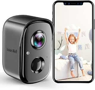 Wireless Indoor Camera for Security, 1080P Battery Powered Security Cameras Wireless Outdoor AI Motion Detection WiFi Home Camera with Siren, Spotlight, Color Night Vision,2-Way Talk, SD/Cloud Storage