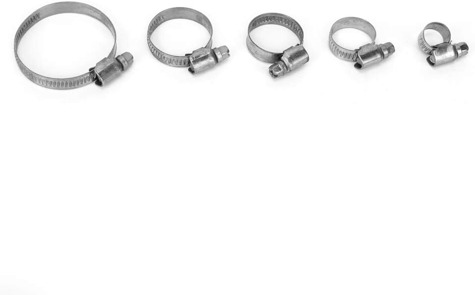 ドイツタイプホースクランプスプリングファスナー詰め合わせキット、ステンレススチール素材、8 12mm/12 22mm/16 27mm