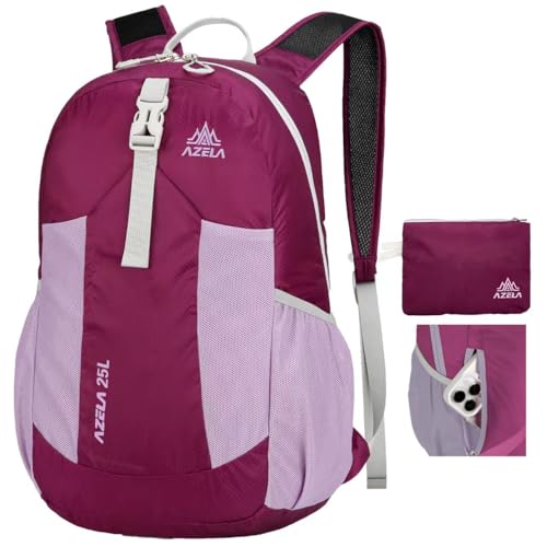 Mochila ligera plegable 25L para senderismo y viaje miniatura 1