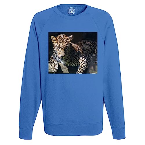 Sweatshirt Homme Léopard sur une Branche en Coton