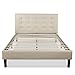 ZINUS Ibidun Upholstered Platform Bed Frame, Mattress Foundation, Wood Slat Support, No Box Spring Needed, Easy Assembly, Full, Beige