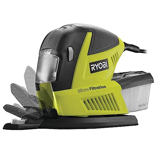 RYOBI Ponceuse Multifonction / Détail 180W RMS180-SA30 – Légère et...