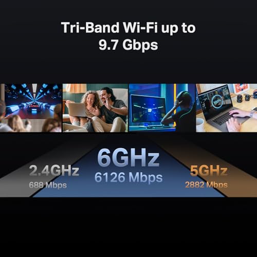 undefined TP-Link Tri-Band BE9700 WiFi 7 Router Archer BE550 Pro 1 × 10G + 4 × 2.5G, USB 3.0 6 Internal Antennas VPN Clients & Server 6GHz Band, Easy-Mesh, HomeShield, MLO, Private IOT の商品画像 4