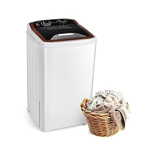 TEEIFY Portable Mini Washing white Electric Compact Laundry Machines