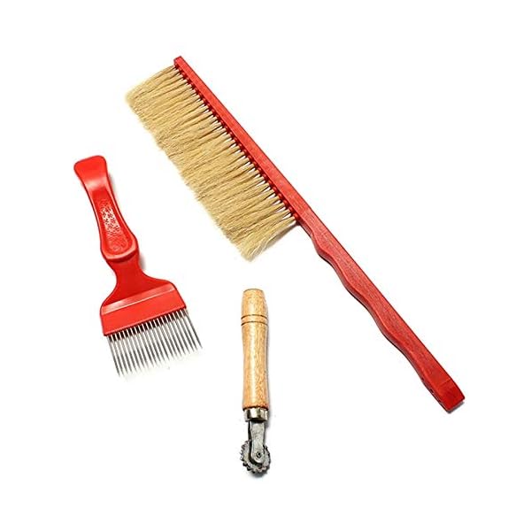 Bienenzucht Werkzeug Set, 7 Stück Eine Reihe Imkereiausrüstung Kit Bee Sweep Slot Rahmen Schaber Marker Flasche König… – Bild 4