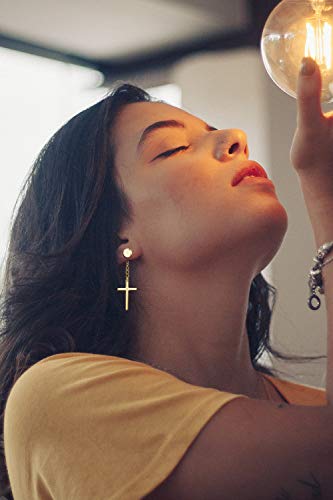 PROJEWE 15 Paia Cerchio Orecchini in Acciaio