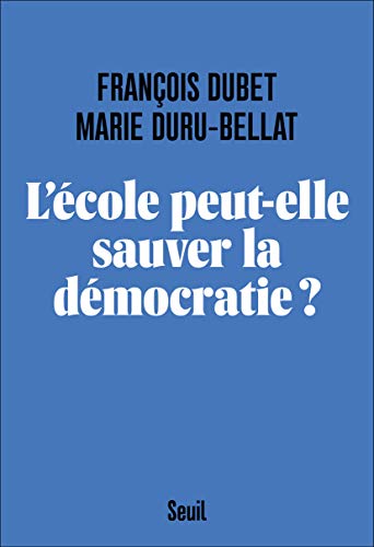 L'école peut-elle sauver la démocratie ? PDF Ebook En Ligne