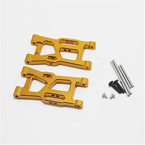per WLtoys 1:14 144001 RC Ricambi Auto Completo Aggiornamento Metallo C Sedile Sterzo Braccio Oscillante Albero di Trasmissione Centrale, Giallo