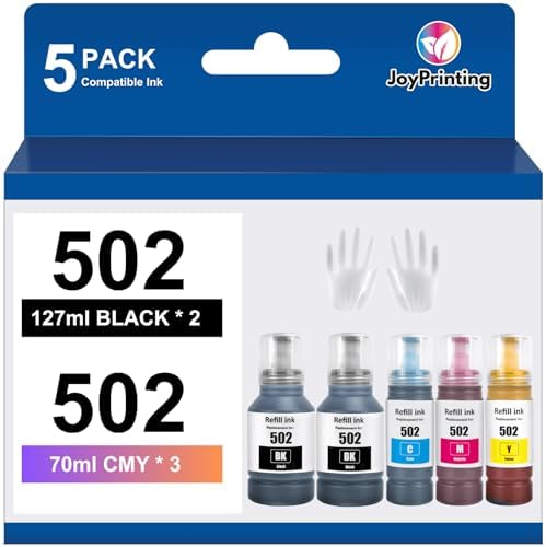 JoyPrinting 31 32XL Ink Bottle Set Compatible With HP 31 Ink Bottle Set HP 32XL Black Ink Bottle Use With HP Smart Tank 7301 7602 7001 5000 5101 6001 5102 5103 651 551 455 457 450 (4 Pack