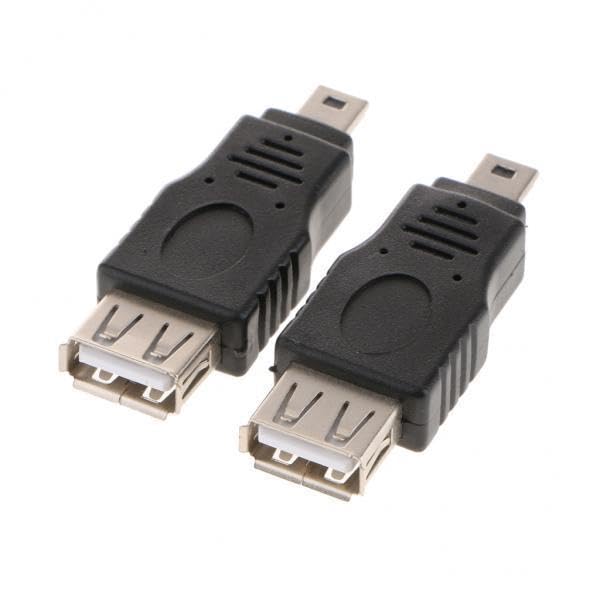 4x2Pcs Car Mini USB2.0 Male to Female Adapters Audio MP3 Converter Connectors-image-21