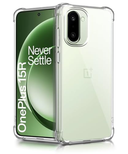 Image of WOW IMAGINE Clear Back Cover Case for 1+ OnePlus 15R 5G 2025 Shockproof Soft TPU Case | Cushioned Edges for Ultimate Protection Back Cover Case - Transparent