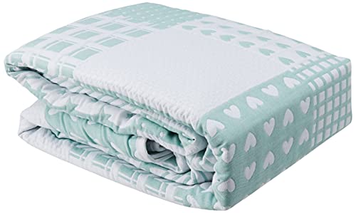 VIALMAN Colcha Bouti Ligera Sofia 21 para Cama Individual de 90 cm | Colcha Cama 90 | Tamaño Colcha 180 x 270 cm, Color Verde