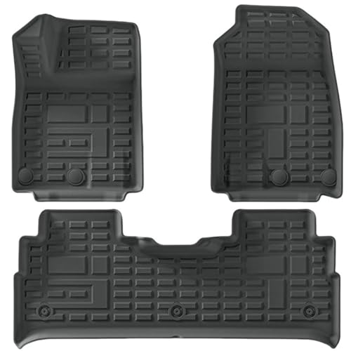 BOXMQWRJV Compatible with Chery Jetour T1 2024 2025 LHD TPE 3D Floor Mats All Weather Front Rear Cargo Liner Trunk Mat Anti-Slip Foot Pads(T1 Floor mat)