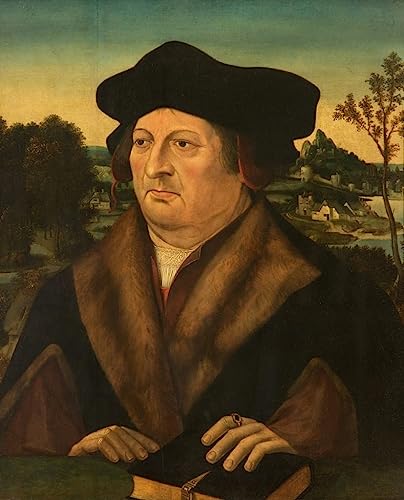 Portrait d'un gentilhomme Joos Van Cleve pour habiller un grand mur vide avec une toile d'art