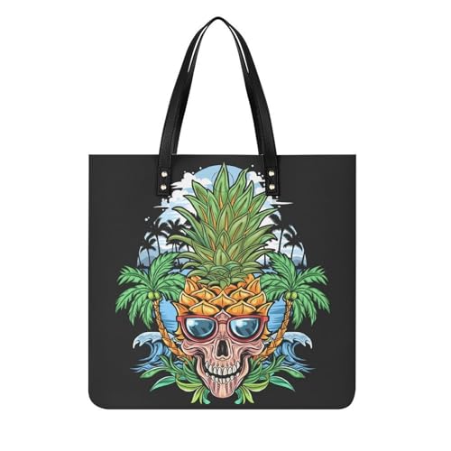 Sac à bandoulière crâne ananas femmes idéal pour vos voyages et escapades urbaines