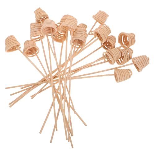 HOOTNEE 20pcs Natural Rattan Wood Aroma Diffuser Sticks Refill Replacement for Essential Oil Diffusers Elegant Design for Home Fragrance Decor Consistent Scent