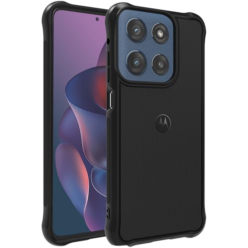 Image of Motorola Moto G Stylus (2025 /2026) Rugged Protective Case- Black | Precision fit, Military Grade Shock Absorbing Cover for Enhanced Phone Grip, Drop Protection