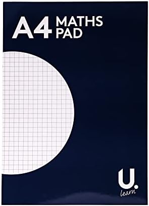 iTrend A4 Ruled Refill Pad - 160 Page (80 Sheets) Notepad - with 2 Punched Holes for Filling - Protective Cover - Student, School, Office Stationery