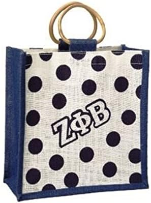 Sorority Mini Polka Dot Jute Bag