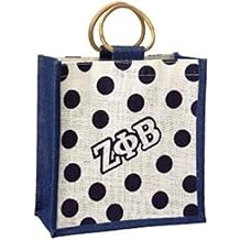 Sorority Mini Polka Dot Jute Bag