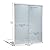 SUNNY SHOWER 60 in W x 72 in. H Semi-Frameless Shower Door 2 Sliding Door, Frosted Glass 1/4 inch Corner Shower Door Brushed Nickel Finish