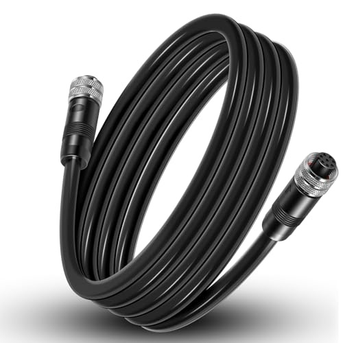 Bzumperyz 720073-2 10 Feet Ethernet Cable AS EC 10E Replace for Humminbird, Black Fit for Helix, APEX, SOLIX and Onix Models