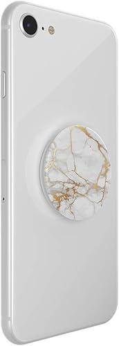 Vista 55 de PopSockets - Agarre para teléfono con soporte expandible, agarre adhesivo, color dorado Prana Negro