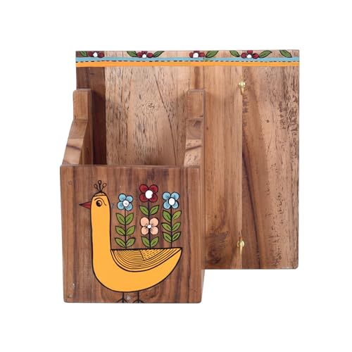 Image of AAKRITI ART CREATIONS Artisan Story Handcrafted Modern Stationery Holders | Office Decor | Indian Handicraft | Showpiece for Home | Handcrafted Home Decor Gift