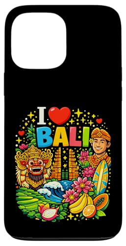 I Love Bali �C���h�l�V�A �o�P�[�V���� ���y�Y �X�}�z�P�[�X iPhone 13 Pro Max �p