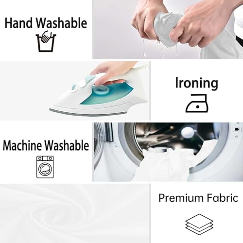 White Photography Backdrop for Photoshoot,Photo Backdrop Curtain,Perfect White Background for Party Portrait Photoshoots Video Studio 8FTx10FT - Image 6