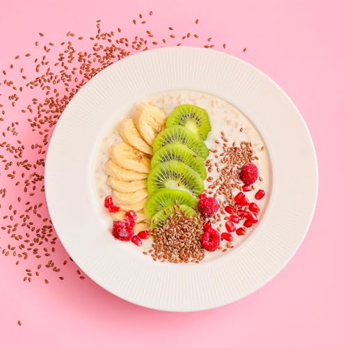 Image of WonderBox Organic Alsi Flaxseeds For Eating 300g | Omega-3 | Hair Growth | Rich in Fiber For Weight Management | Alsi Seeds | Diet Snack | Flax seeds (JAR PACK 300gm)