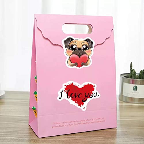 I Love You Stickers for Valentines| 50 Pcs Love Waterproof Vinyl Stickers for Bike Water Bottles Laptop Bicycle Refrigerator Cup Luggage Computer Mobile Phone Skateboard Decals - Thumbnail 6