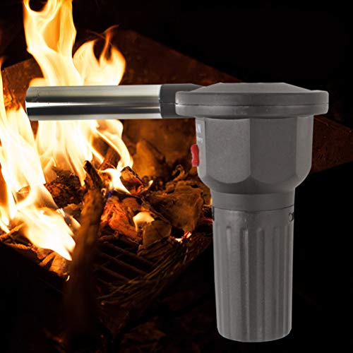 Ventilador portátil LIOOBO soprador de fogo movido a bateria para churrasqueira, ventilador de ar pa