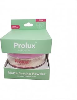 Prolux Matte Setting Powder with Powder Puff,...