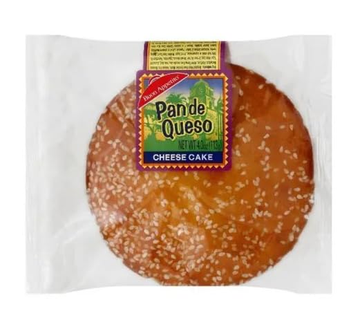 Pan de Queso Cheese Cakes, 4 oz Individual Wrapped, 8 Count – Traditional Latin Style Cheese Bread – Soft & Savory Snack – Gourmet Pastry